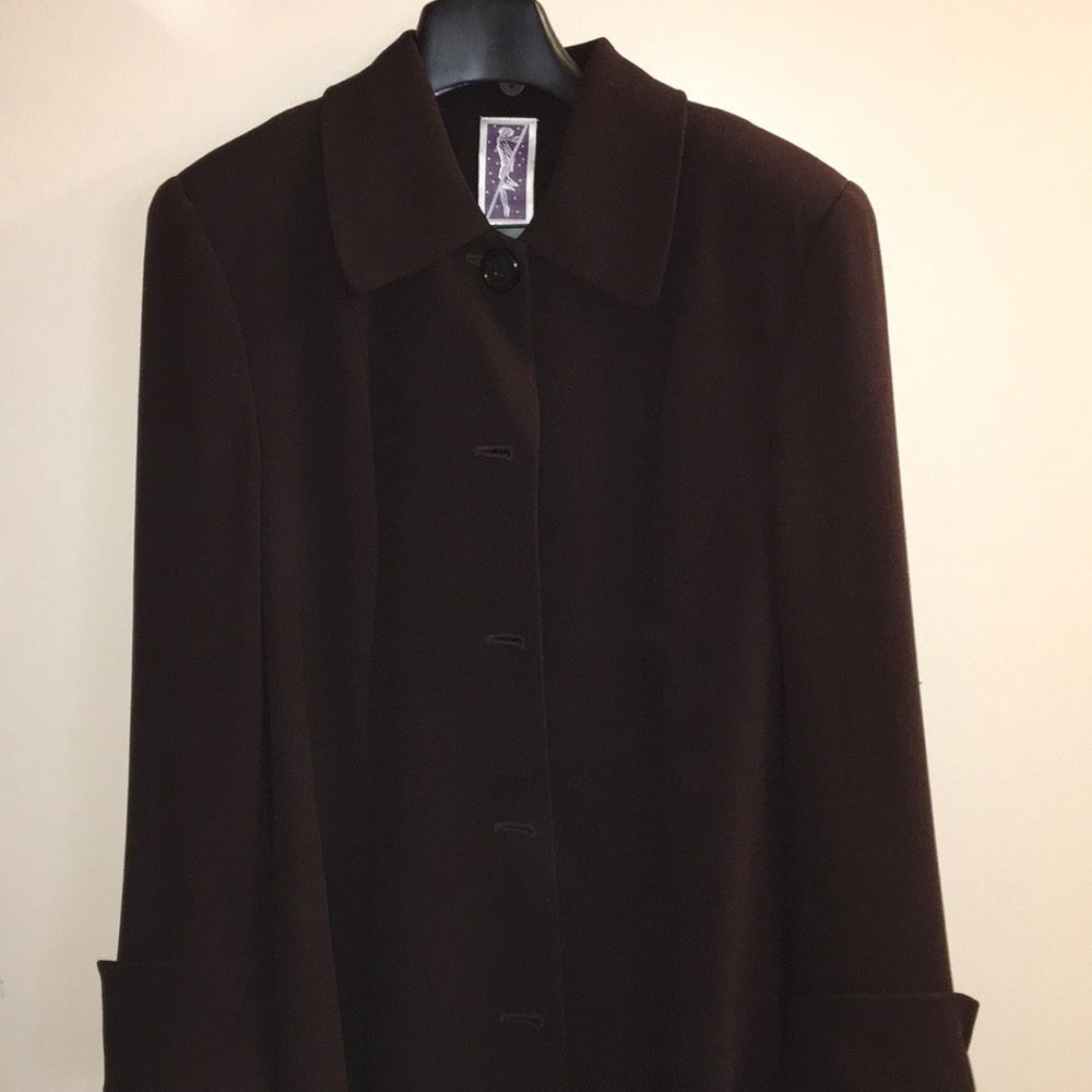 Zelda coat with removable mink collar and cuffs.